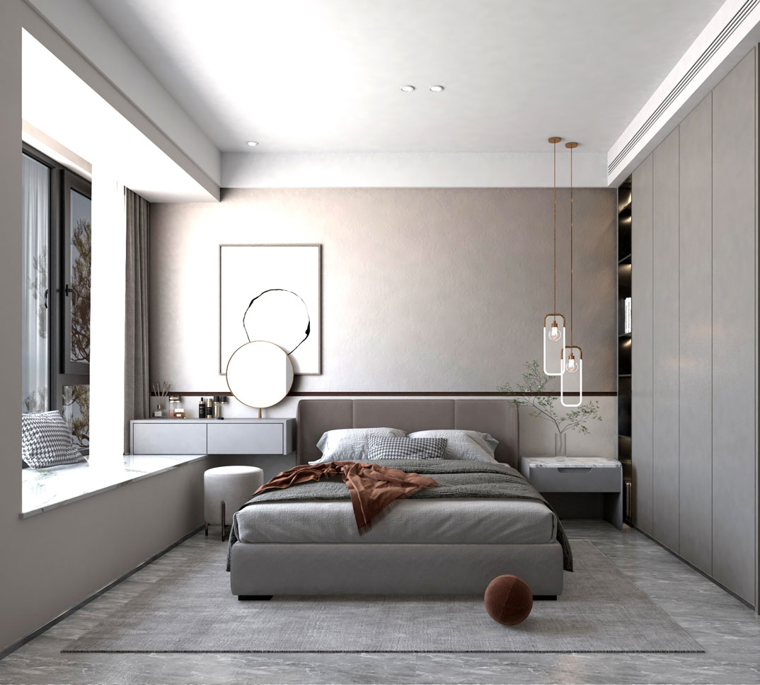 君悅府159㎡四室兩廳主臥現代風格裝修案例效果圖-詳細.jpg