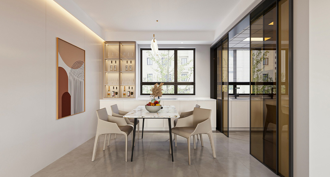 玖熙城160㎡四室兩廳餐廳現代簡約風格裝修案例效果圖.jpg
